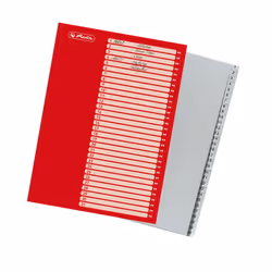 Herlitz 10843712 intercalaire de classement Gris