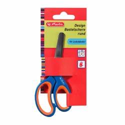 Herlitz 10897163, Adulte, Découpe droite, Unique, Bleu, Rouge, Métal, Ciseaux pour loisirs créatifs