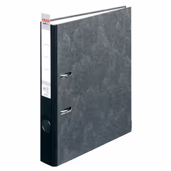 Herlitz 10900264, A4, Anneau en D, Carton, Noir, 5 cm