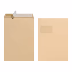 Herlitz 10900769, C4 (229 x 324 mm), Marron, C4 (229 x 324 mm), Papier, 90 g/m², Blue Angel
