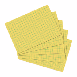 Herlitz 10901445, Jaune, Papier quadrillé, 170 g/m², 100 pièce(s)