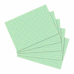 Herlitz 10901452, Vert, Papier quadrillé, 170 g/m², 100 pièce(s)
