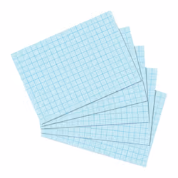 Herlitz 10901460, Bleu, Papier quadrillé, 170 g/m², 100 pièce(s)