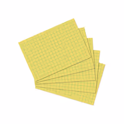 Herlitz 10901486, Jaune, Papier quadrillé, 170 g/m², 100 pièce(s)