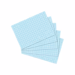 Herlitz 10901502, Bleu, Papier quadrillé, 170 g/m², 100 pièce(s)