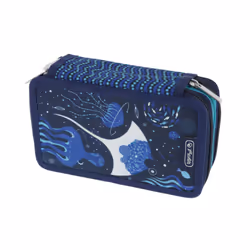 Herlitz TriCase Deep Ocean, 31 pièce(s), Bleu, Blanc, Polyester, Image, 190 mm, 70 mm
