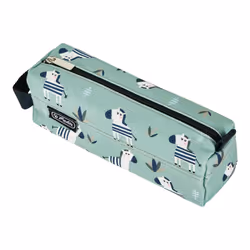 Herlitz Quattro Crazy Zebra Trousse à crayons Polyester Noir, Vert, Blanc