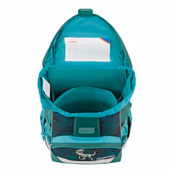 Herlitz UltraLight Plus Green Rex Ensemble de cartables Garçon Polyester Vert, Turquoise