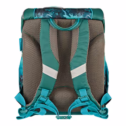 Herlitz UltraLight Plus Green Rex Ensemble de cartables Garçon Polyester Vert, Turquoise