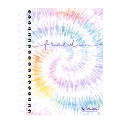 Herlitz New Batik Freedom, Motif, Multicolore, 200 feuilles, 70 g/m², Papier quadrillé, Adulte