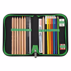 Herlitz SoftLight Plus Greenline Explorer Ensemble de cartables Garçon Polyester Noir, Vert
