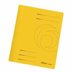 Herlitz 11034303, Dossier manila, A4, Carton, Jaune, 1 pièce(s)