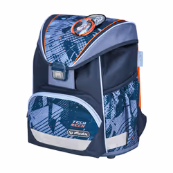 Herlitz UltraLight Plus TechMech Ensemble de cartables Garçon Polyester Bleu, Orange