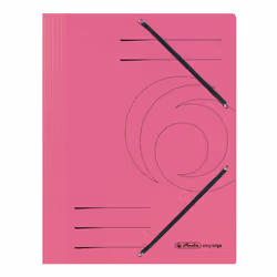 Herlitz 11199510, A4, Carton, Rose, Elastique, 1 pièce(s)