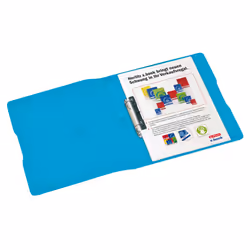 Herlitz 11205721 classeur à anneaux Bleu, Transparent