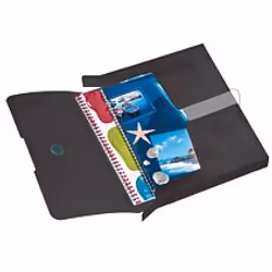 Herlitz 11206117 fichier Polypropylène (PP) Noir A4