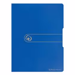 Herlitz 11207347, Bleu, Polypropylène (PP), 20 pochettes, Portrait, A4, 1 pièce(s)