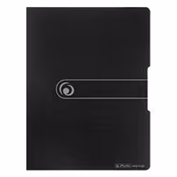 Herlitz 11207511, Noir, Polypropylène (PP), 20 pochettes, Portrait, A4, 1 pièce(s)