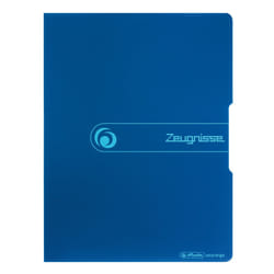 Herlitz Zeugnisse Polypropylène (PP) Bleu A4