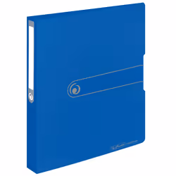 Herlitz 11217171, Anneau rond, Polypropylène (PP), Bleu, Mat, 2,5 cm, Acier inoxydable