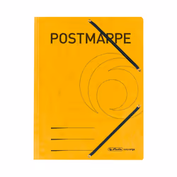 Herlitz 11255593, Porte-documents, A4, Carton, Jaune, Elastique, Allemagne