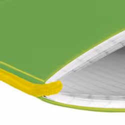 Herlitz 11361540 bloc-notes A6 40 feuilles Vert, Jaune