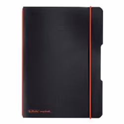 Herlitz 11361557, A5/40, Polypropylène (PP), Noir, Rouge, 40 feuilles