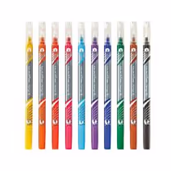 Herlitz 11367232 marqueur 10 pièce(s) Pointe fine Noir, Bleu, Marron, Vert, Orange, Rose, Violet, Rouge, Jaune