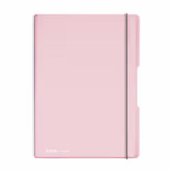 Herlitz 11408648, Monochromatique, Rose, A4, 80 feuilles, 80 g/m², Couverture rigide