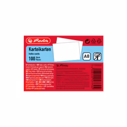 Herlitz 50021406, Blanc, A8, 100 feuilles, 10 pièce(s)