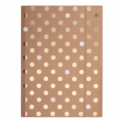 Herlitz Pure Glam, Porte-documents, A4, Carton, Or, Paysage/portrait, Elastique