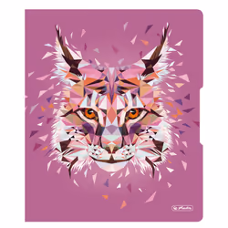 Herlitz Wild Animals Lynx classeur à anneaux A4 Rose
