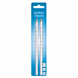 Herlitz Frosen Glam, HB, Argent, Blanc, Triangulaire, Art, Loisir, Ampoule, 2 pièce(s)