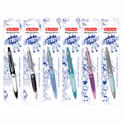 Herlitz my.pen Bleu Stylo à bille rétractable avec clip 1 pièce(s)