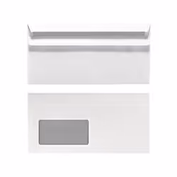 Herlitz 00764746, DL (110 x 220 mm), Blanc, Papier, 75 g/m², 100 pièce(s)