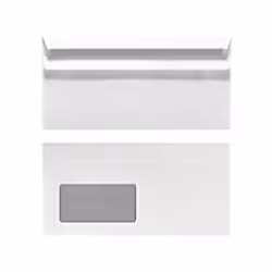 Herlitz 00768804, DL (110 x 220 mm), Blanc, Papier, 75 g/m², 25 pièce(s)