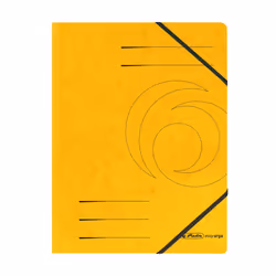 Herlitz 11387164, A4, Carton, Jaune, Elastique, 1 pièce(s)