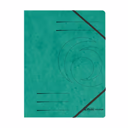 Herlitz 972471, Porte-documents, A4, Carton, Vert, Mat, Papier
