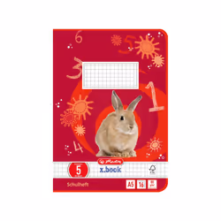 Herlitz 3320504, Multicolore, 16 feuilles, Papier quadrillé, A5, 80 g/m², Garçon/Fille
