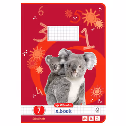 Herlitz 3321908, Multicolore, 16 feuilles, Papier quadrillé, A4, 80 g/m², Papier