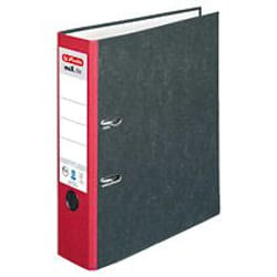 Herlitz 05171301 classeur à anneaux A4 Noir, Rouge