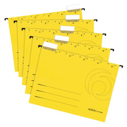 Herlitz 5874672 dossier suspendu Carton Jaune 5 pièce(s)