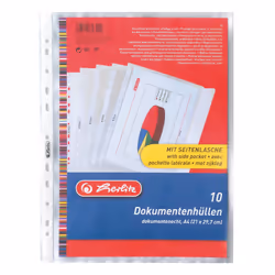 Herlitz 5896204 fichier Polypropylène (PP) Transparent A4