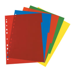 Herlitz 5950407 intercalaire de classement Couleurs assorties