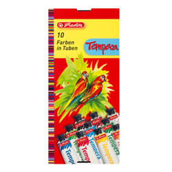 Herlitz 8643058 peinture à l'eau Noir, Bleu, Vert, Rouge, Jaune 16 ml Tube 10 pièce(s)