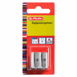 Herlitz 8680324, Taille crayon manuel, Métallique, Aluminium, Ampoule