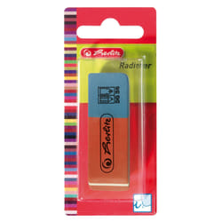 Herlitz 8685703 gomme à effacer Bleu, Rouge 2 pièce(s)