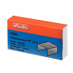Herlitz 8760514, 1000 agrafes, 24/6, Métal