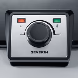 Severin WA 2106 2 gauffre(s) 1200 W Noir