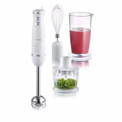 Severin SM 3798, Mélangeur par immersion, 600 W, Argent, Blanc